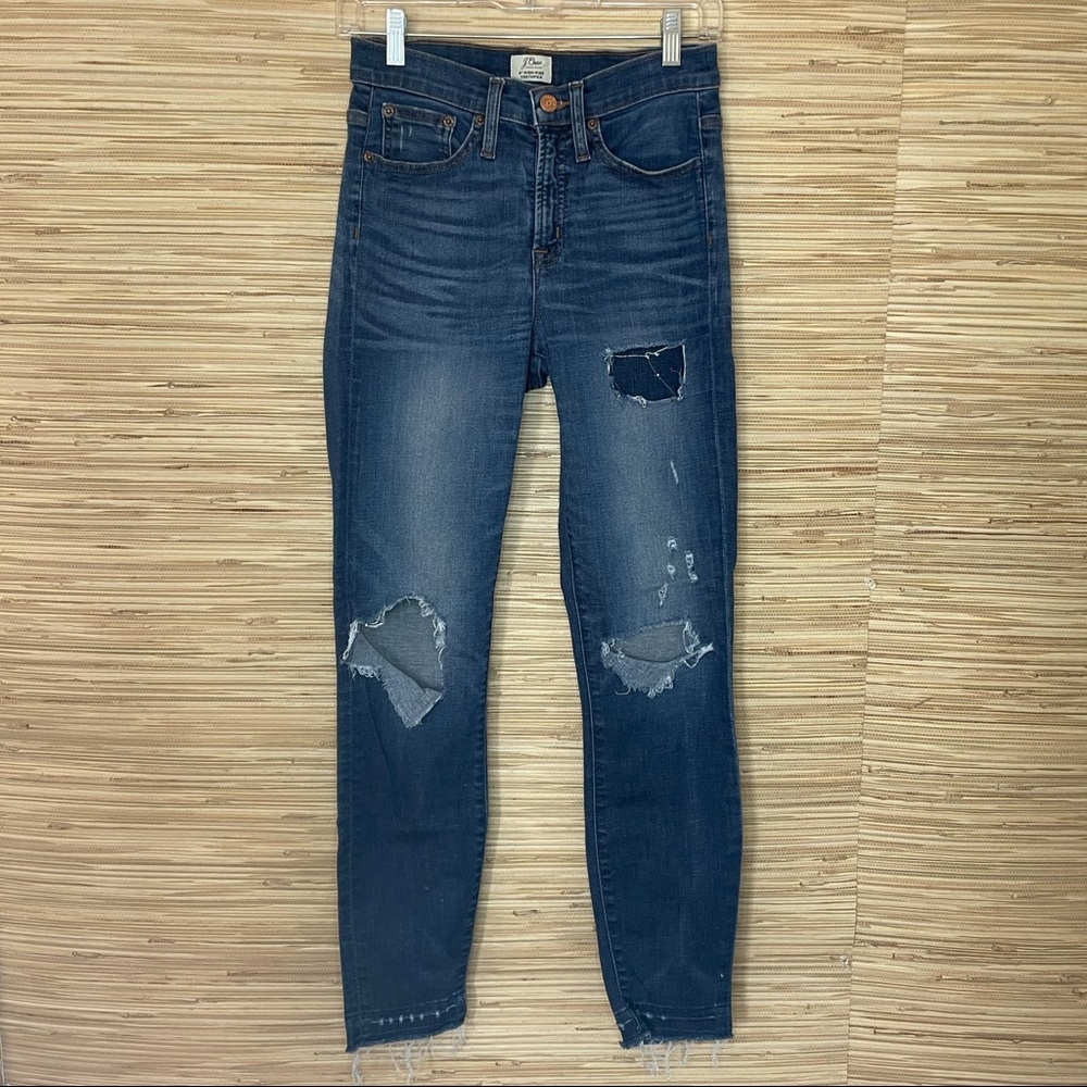 J. Crew Distressed Toothpick Jeans